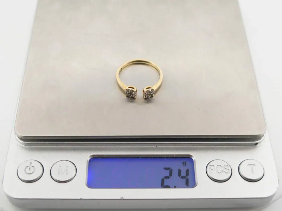 bague juliette juju j0306y 5mm en or jaune 18k & diamants 0.25ct
