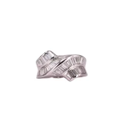 Bague Knott Or blanc Diamants