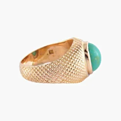 BAGUE « LA TURQUOISE » OR JAUNE