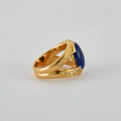 Bague Lapis lazuli & Diamants