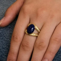 Bague Lapis lazuli & Diamants