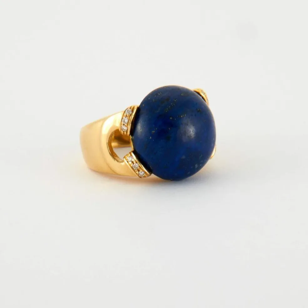 Bague Lapis Lazuli et Diamants