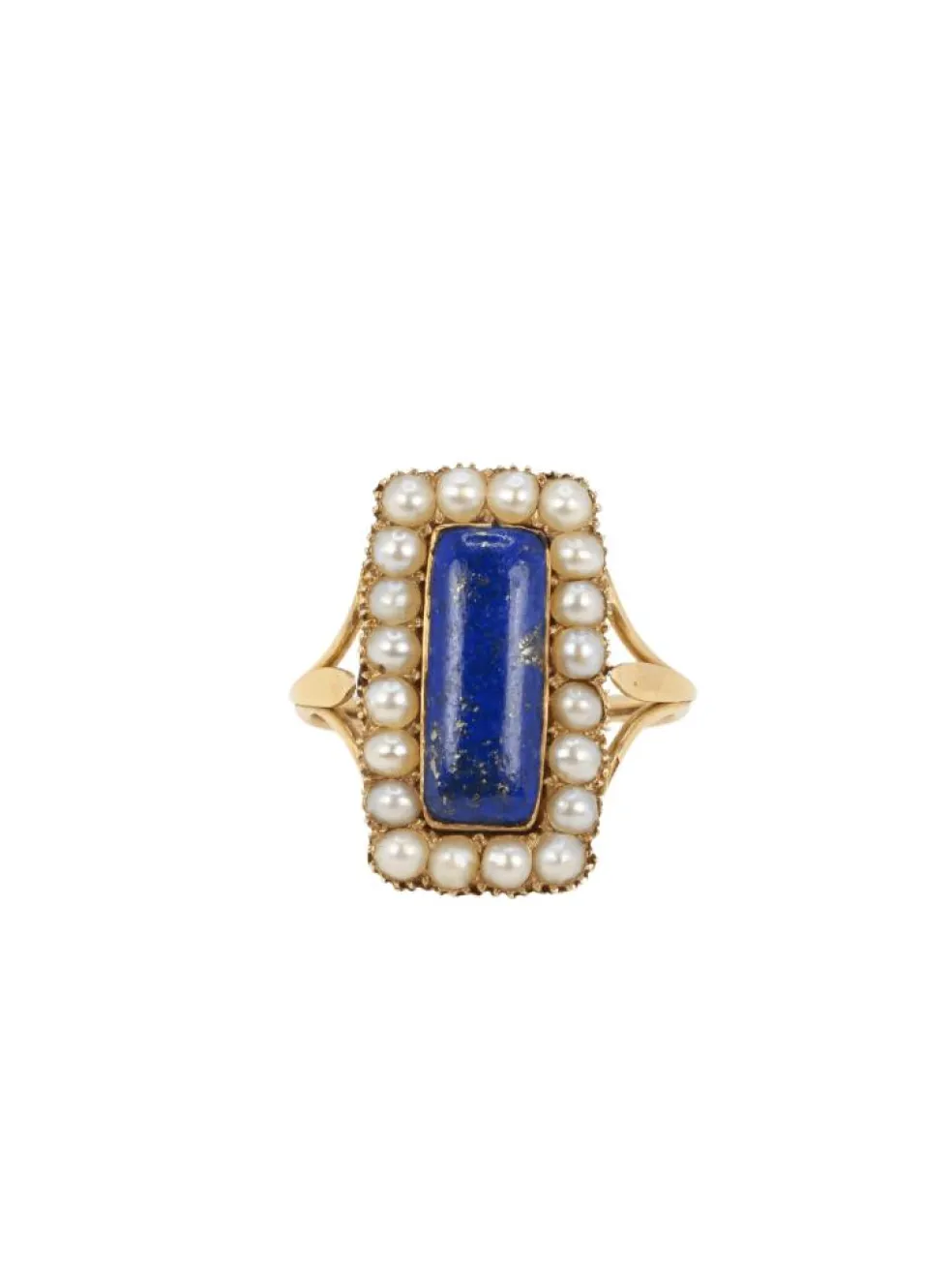 Bague Lapis-lazuli Perles fines