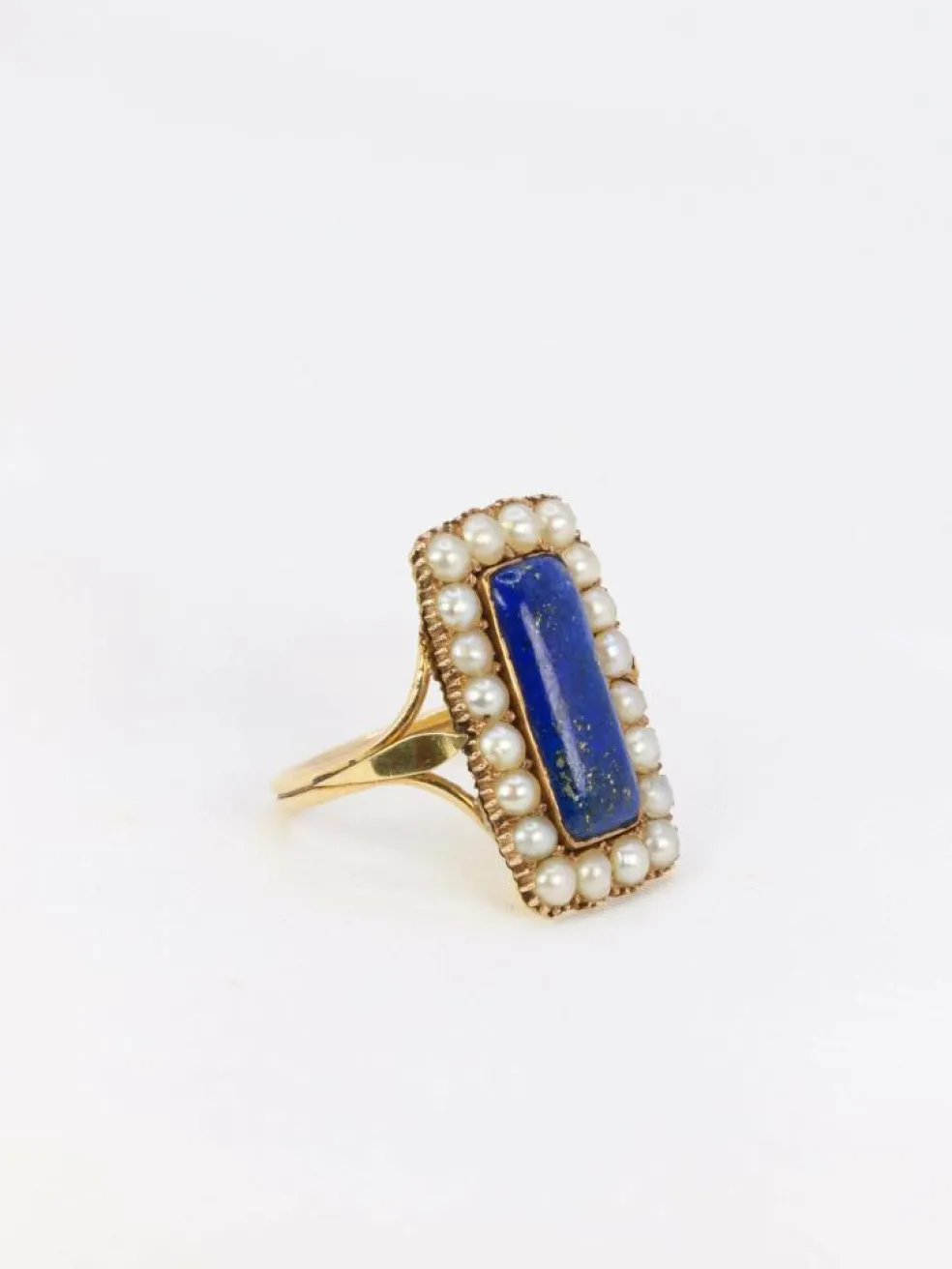 Bague Lapis-lazuli Perles fines