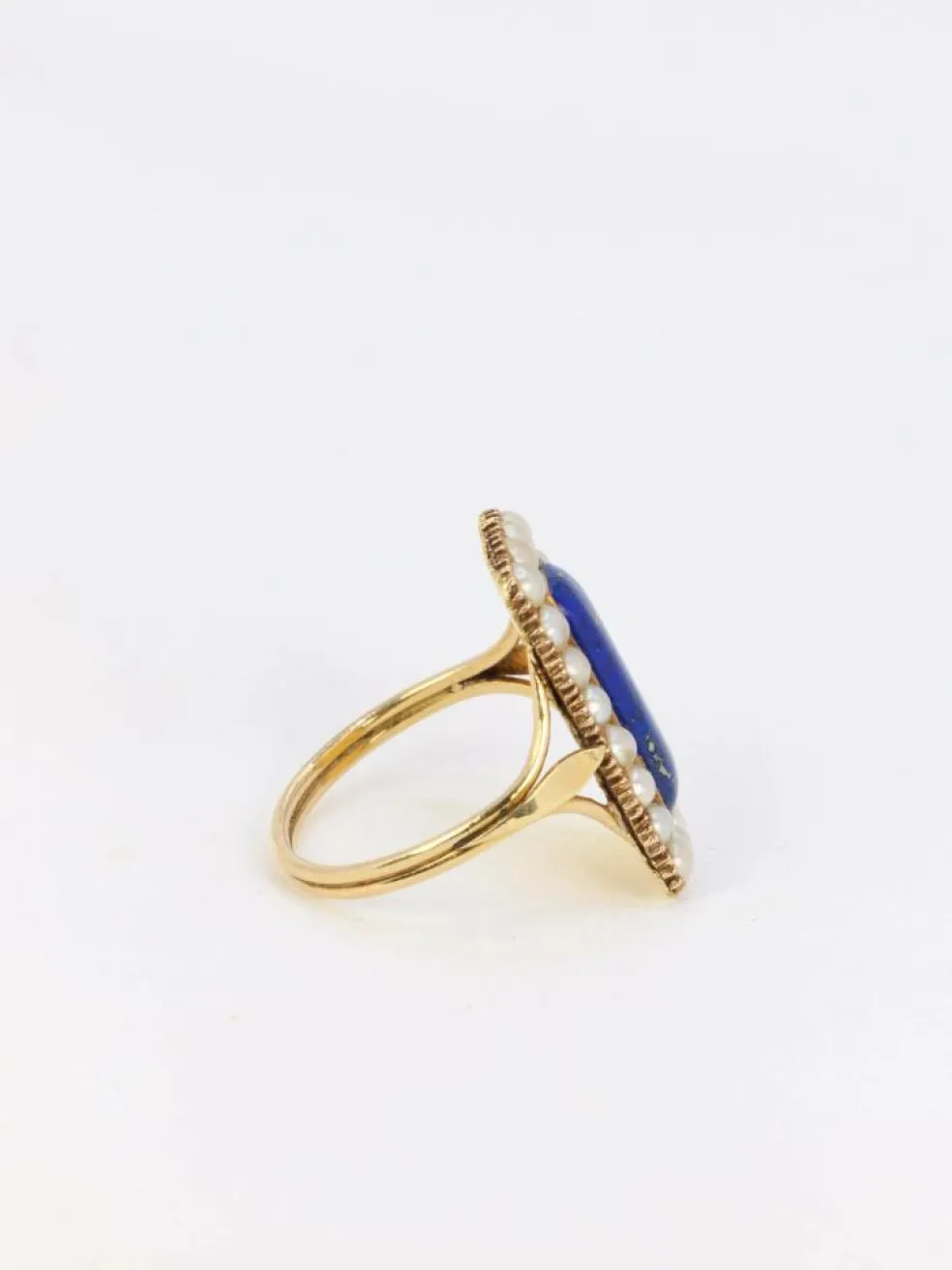 Bague Lapis-lazuli Perles fines