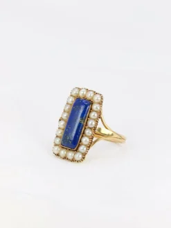 Bague Lapis-lazuli Perles fines