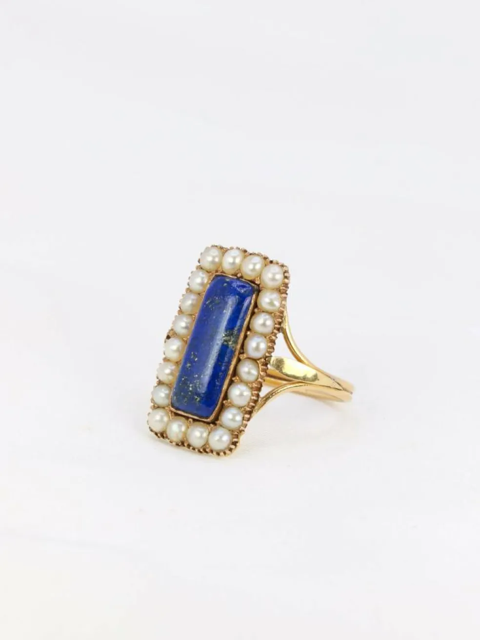 Bague Lapis-lazuli Perles fines