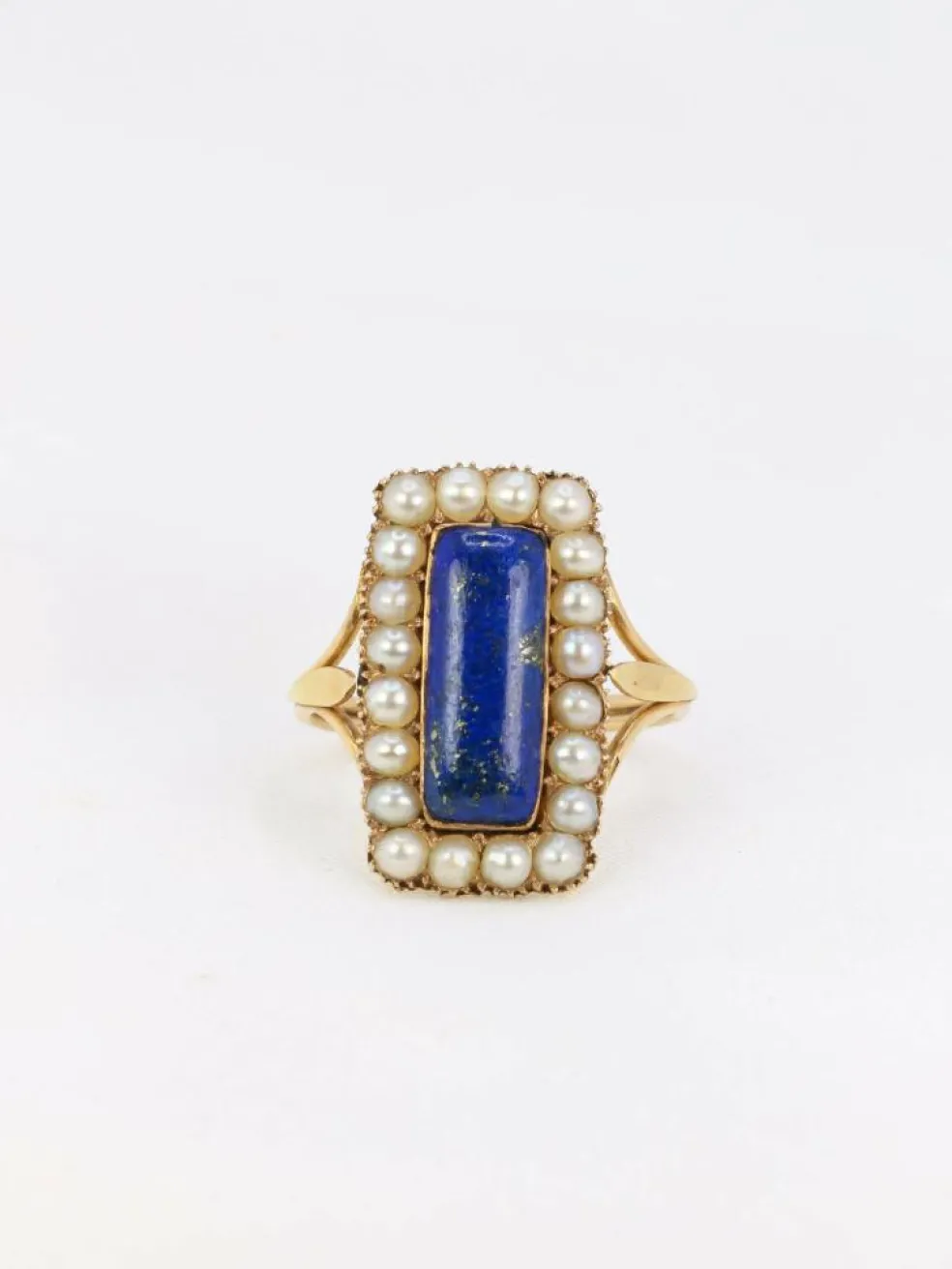 Bague Lapis-lazuli Perles fines
