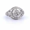 BAGUE LIBERTY EN OR BLANC 18 KT - DIAMANT 1,40 CT