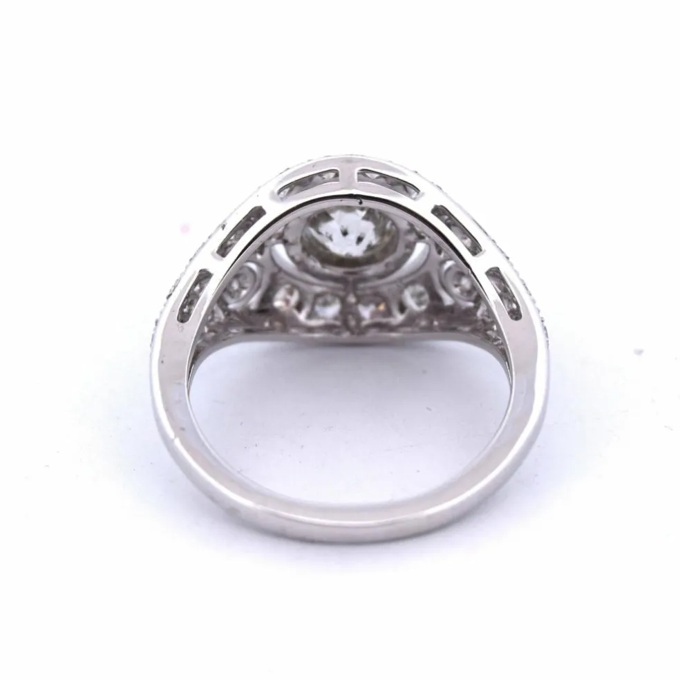 BAGUE LIBERTY EN OR BLANC 18 KT - DIAMANT 1,40 CT