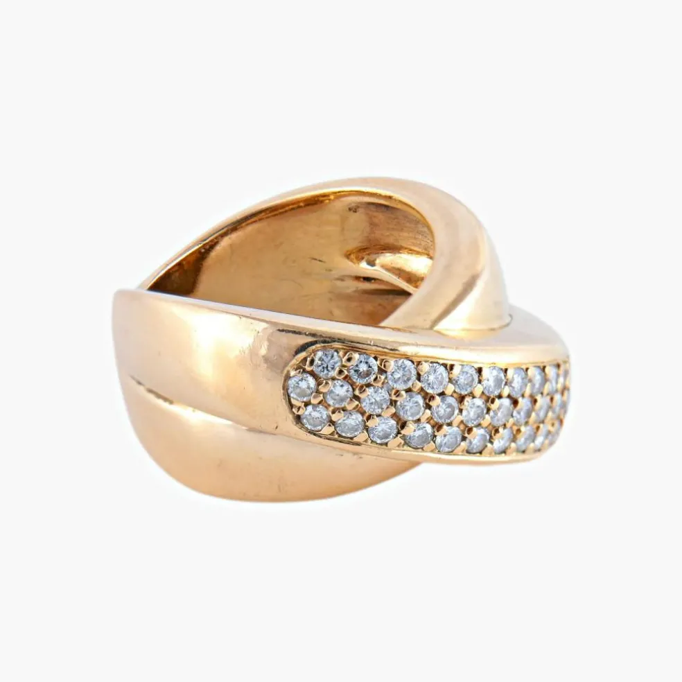 BAGUE "LIEN" OR & DIAMANTS