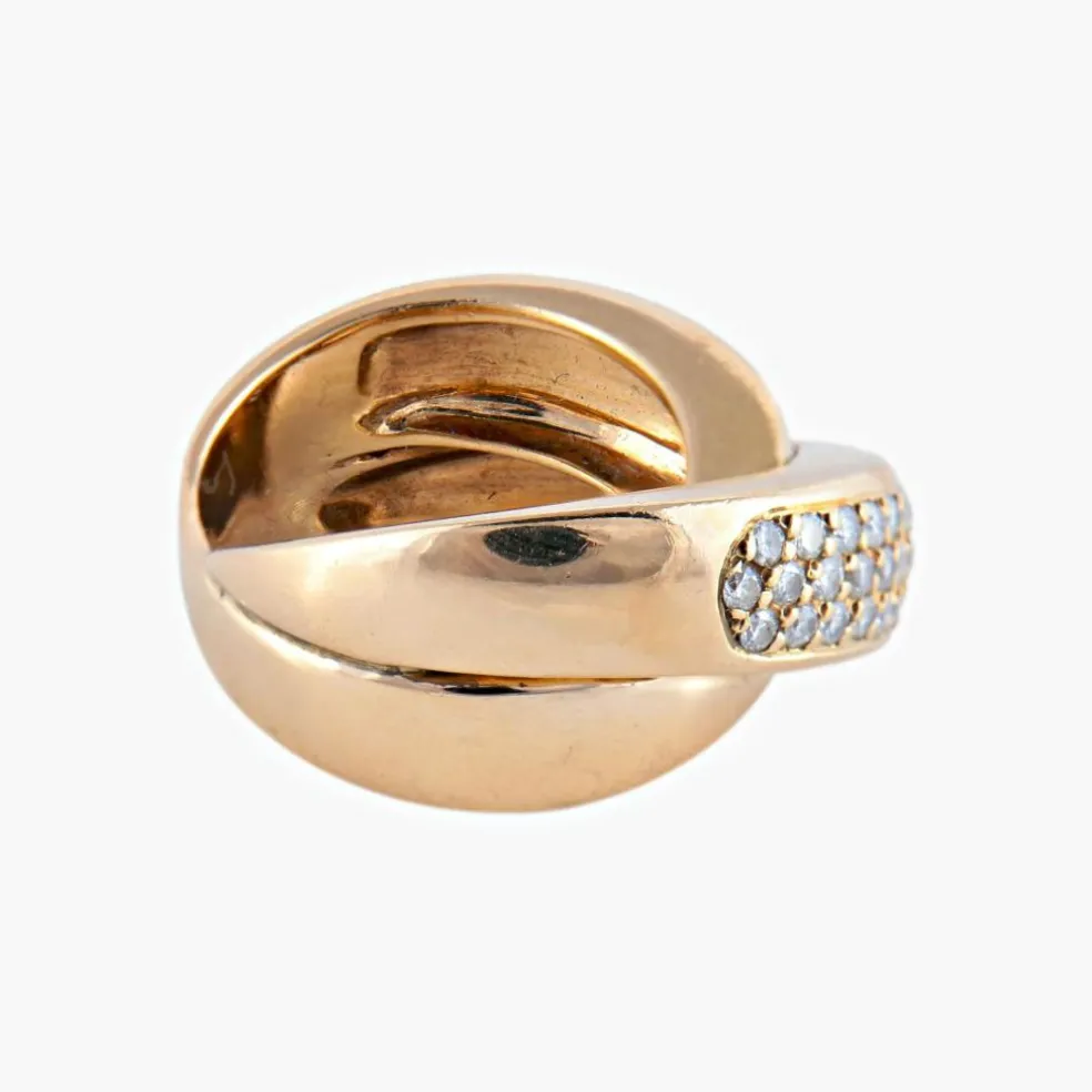 BAGUE "LIEN" OR & DIAMANTS