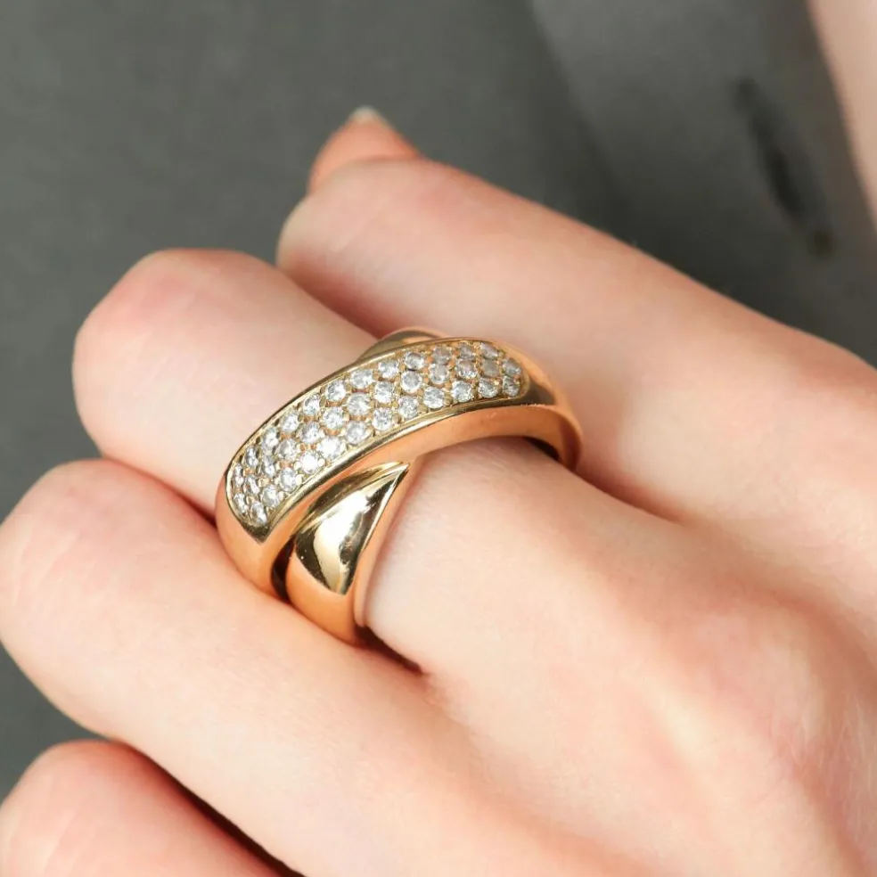 BAGUE "LIEN" OR & DIAMANTS
