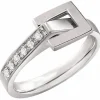Bague Lilistone Or blanc Diamants