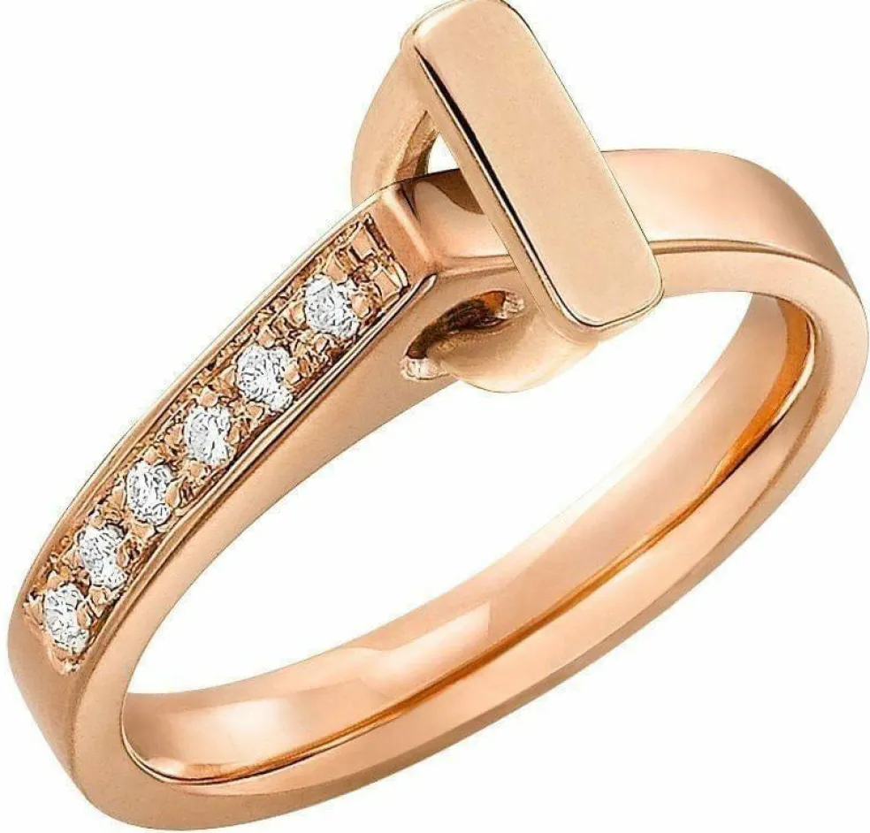 Bague Lilistone Or rose Diamants