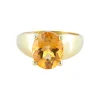 BAGUE "LUNE" OR & CITRINE