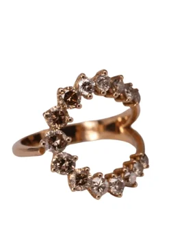 Bague lune Or jaune Diamant