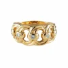 BAGUE "MAILLON" OR & DIAMANTS