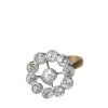 Bague marguerite ancienne diamants