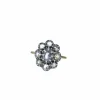 Bague Marguerite ancienne diamant rose couronnée