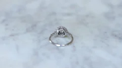 Bague Marguerite Art Deco Diamants sur Platine