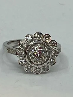 Bague Marguerite, diamant