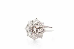 Bague marguerite diamant 1,03cts E/VS1