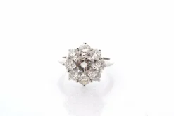 Bague marguerite diamant 1,03cts E/VS1