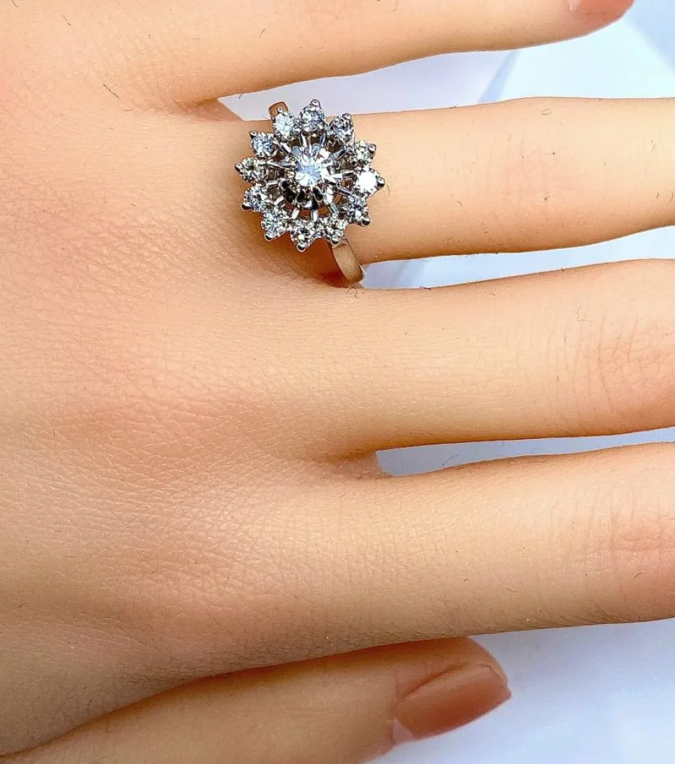 Bague Marguerite Diamants