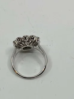 Bague marguerite, diamants