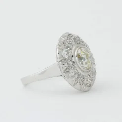 Bague marguerite diamants