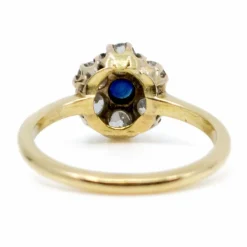 Bague Marguerite Diamants, Saphir