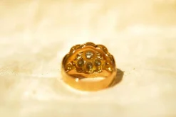 Bague Marguerite dôme Diamants