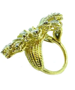 Bague marguerite en or jaune