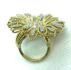 Bague marguerite en or jaune