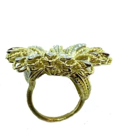 Bague marguerite en or jaune