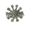 Bague marguerite fleur or blanc platine diamants
