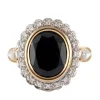 Bague Marguerite Onyx Diamants