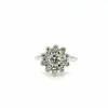 Bague Marguerite Or Blanc Diamants