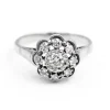 Bague Marguerite Or blanc Diamant