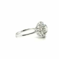 Bague Marguerite Or Blanc Diamants