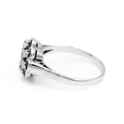Bague Marguerite Or blanc Diamant