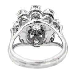 Bague Marguerite Or blanc Diamant