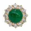 Bague Marguerite Or jaune Emeraude