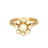 Bague Marguerite or jaune et diamants
