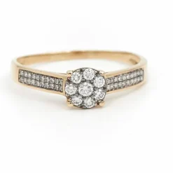Bague Marguerite Or jaune Diamant