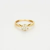 Bague Marguerite or jaune et diamants