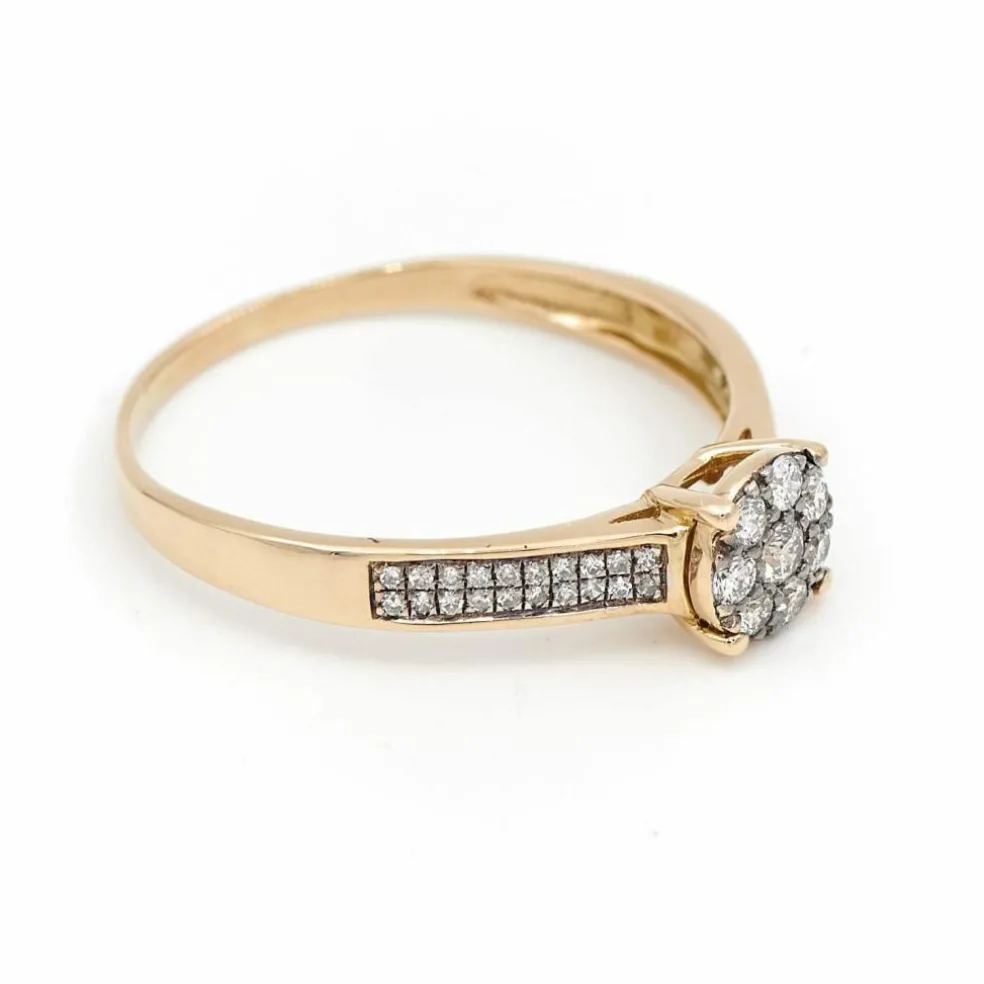Bague Marguerite Or jaune Diamant