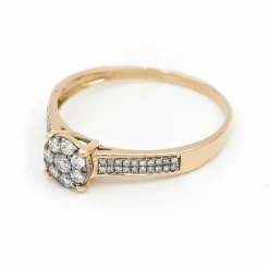 Bague Marguerite Or jaune Diamant