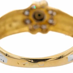 Bague Marguerite Or jaune Saphir